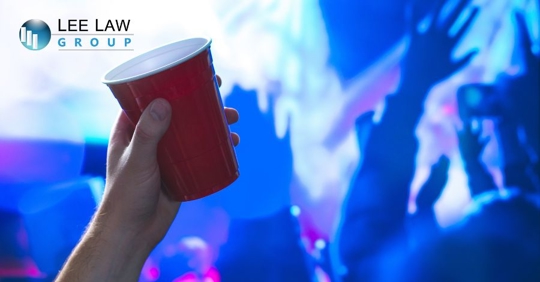 drinking at party